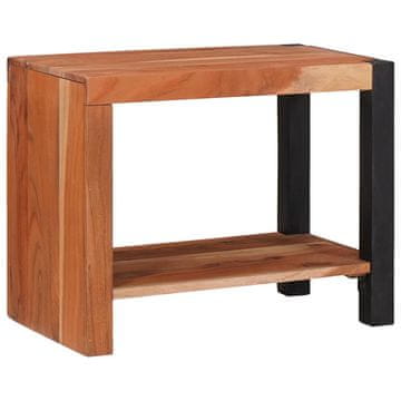 Vidaxl Knjižna polica Rjava 50 x 30 x 40 cm Masiven les akacije