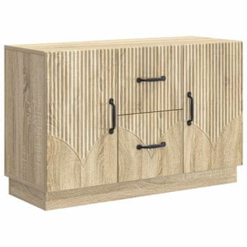 Vidaxl Strani šal Sonoma hrast 89 x 34,5 x 57 cm Inženirski les