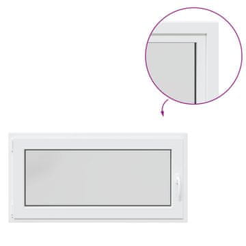 Vidaxl Notranja barva okna za klet bela RISOR 120 x 50 cm