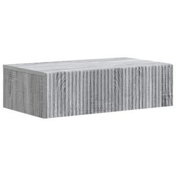 Vidaxl Stenska stranska miza 59 x 34,5 x 17 cm Inženirski les