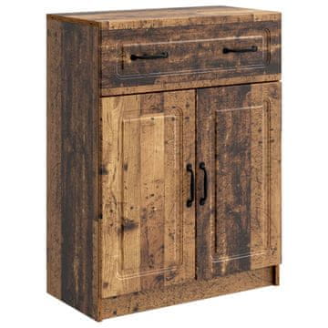 Vidaxl Strani šal s predalom Star les 66 x 34,5 x 87 cm Inženirski les