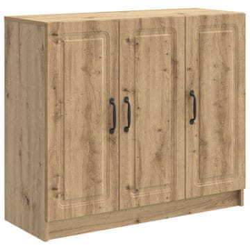 Vidaxl Strani šal Artisan hrast 89 x 34,5 x 77 cm Inženirski les