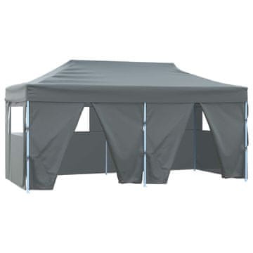 Vidaxl Zabavni šotor Antracit 291 x 580 x 315 cm Oxford tkanina