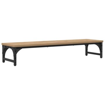 Vidaxl Stojalo za monitor Umetni hrast 85 x 23 x 15,5 cm
