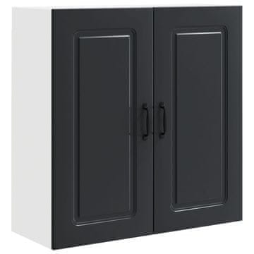 Vidaxl Plošča za pomivalni stroj Kalmar Črna 80 x 31 x 80 cm