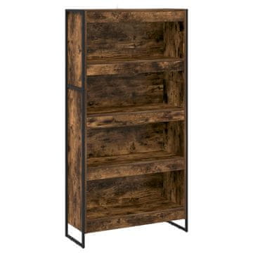 Vidaxl Knjigovni omar 2 szt. Dimni hrast 80 x 30 x 155 cm