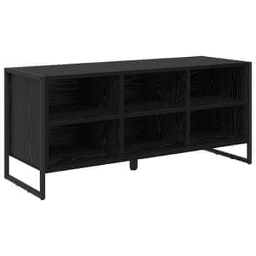 Vidaxl Omara za čevlje Črna Orehovina 100 x 35 x 44 cm Konstruiran les