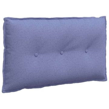 Vidaxl Poglavni vzglavnik Jeans modra 80 x 19 x 50 cm blago