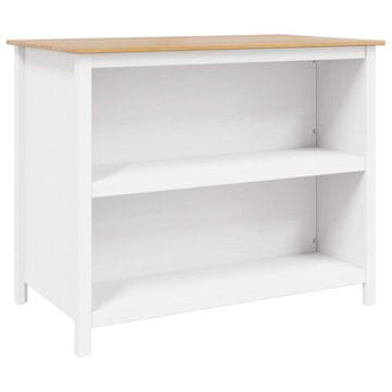 Vidaxl Kuhinjski otoki HILL Bela 112 x 66 x 90 cm Masivna borovina