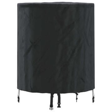 Vidaxl Pokrov za mizo Enobarvno Črna 62 x 62 x 70 cm blago