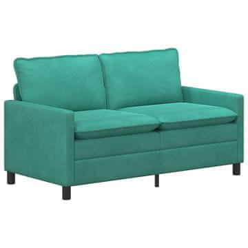 Vidaxl Kavč Turkizna 156 x 81 x 87,5 cm Žamet