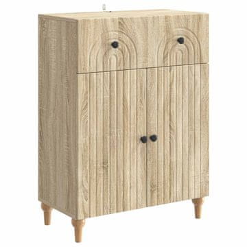 Vidaxl Strani šal Sonoma hrast 66 x 34,5 x 90 cm Inženirski les