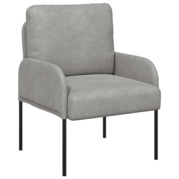Vidaxl Sedežne garniture z blazino 55cm Svetlo siva Vezani les