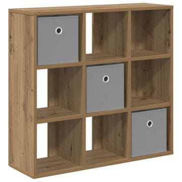 Vidaxl Strani šal s predalom Umetni hrast 73,5 x 24 x 69,5 cm