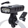 Alu. LED CREE XM-L T6x3 kolesarska luč IPX5 črna USB 7500K