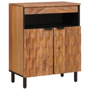 Vidaxl Strani šal Acacia rjav finiš 60 x 33 x 75 cm Masiven les manga