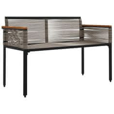 Vidaxl Zunanja klop 2 -Seater 117 x 54 x 74.5 cm poli ratan