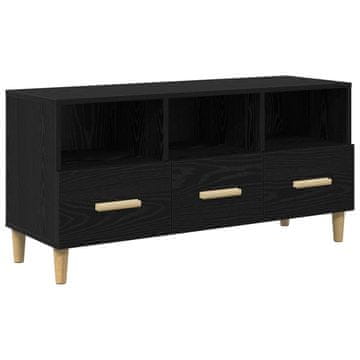 Vidaxl TV omarica Črna Orehovina 102 x 36 x 50 cm Konstruiran les