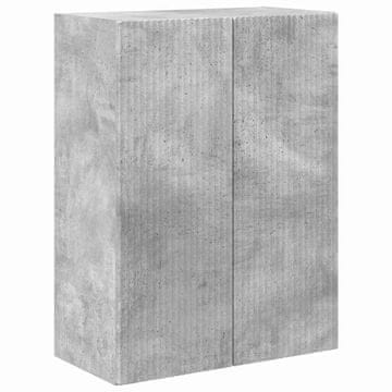 Vidaxl TV stenska omara Betonsko siva 59,5 x 31 x 80 cm