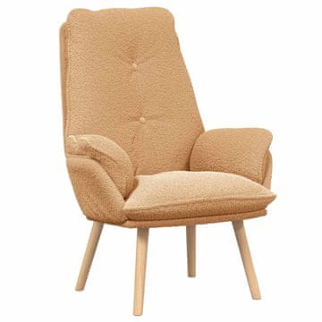 Vidaxl fotelj Bež 69 x 74 x 93 cm Sherpa tkanina