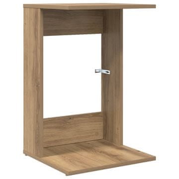 Vidaxl Stranska miza Umetni hrast 40 x 38 x 62,5 cm Konstruiran les