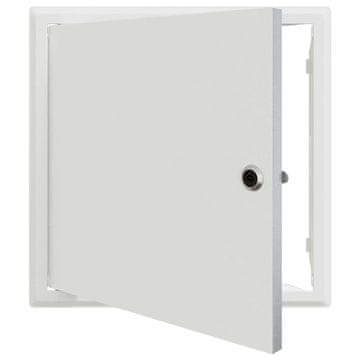 Vidaxl Dostopna enota Bela 33 x 33 x 3 cm Jeklo