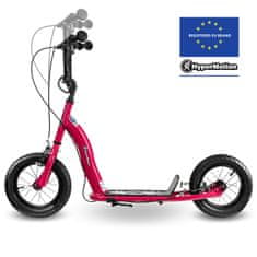 HyperMotion Otroški skiro z napihljivimi kolesi 30 cm in zavorama - nosilnost 50 kg, nastavljivo krmilo, jeklen okvir, starost starejši od 5 let