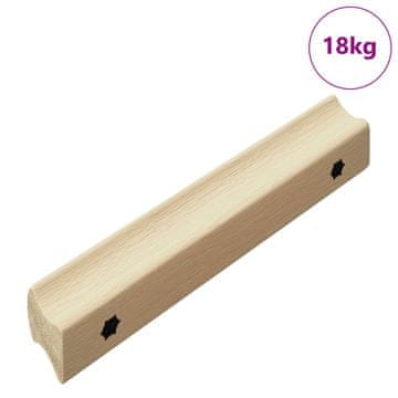 Vidaxl Ravna ročica 587 szt. Naravna barva lesa 130 x 25 x 30 mm