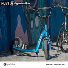 HyperMotion Otroški skiro z 12-palčnimi napihljivimi kolesi za vožnjo - jekleni okvir, nosilnost 50 kg, nastavljivo krmilo, starejši od 5 let