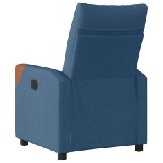 Vidaxl Električni naslanjač modro blago