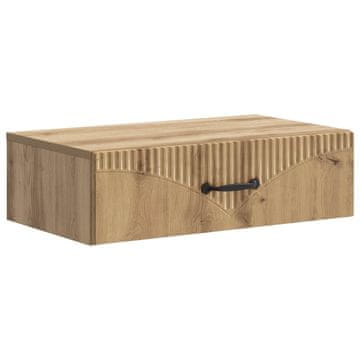 Vidaxl Stenska stranska miza 59 x 34,5 x 17 cm Inženirski les