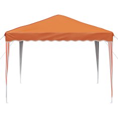 Vidaxl Zložljivi šotor za zabave 288 x 288 x 245 cm Oranžna