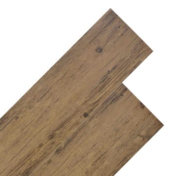 Vidaxl Deske za talne obloge Orehova rjava 5,26 m² 18 kos PVC