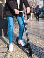 HyperMotion Zložljiv skiro z 200-milimetrskimi kolesi za otroke - nosilnost 100 kg, krmilo 78–98 cm, primerno za mladostnike in odrasle, od 8 let