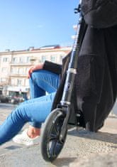 HyperMotion Zložljiv skiro z 200-milimetrskimi kolesi za otroke - nosilnost 100 kg, krmilo 78–98 cm, primerno za mladostnike in odrasle, od 8 let