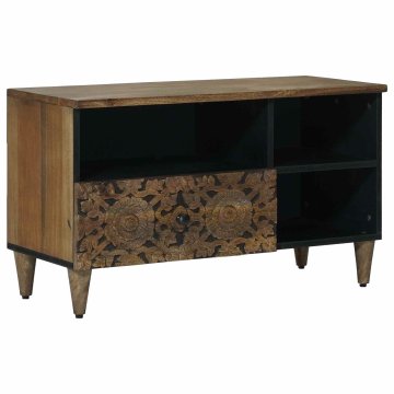 Vidaxl TV omarica Rjava 80 x 33 x 46 cm Masiven les manga