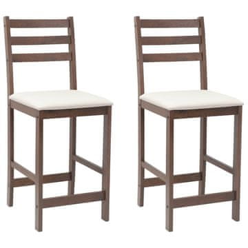 Vidaxl Jedilni stoli 2 szt. Svetlo rjava 40 x 47,5 x 99,5 cm