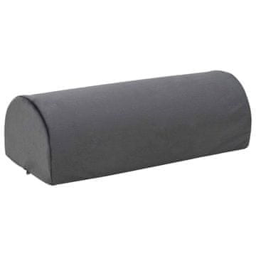 Vidaxl Blazina za oporo nog Enobarvno Siva 42 x 18 x 13 cm PU pena