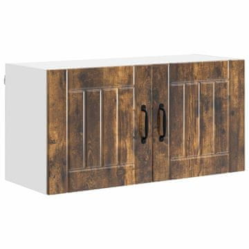 Vidaxl Omarica na steni LUCCA Dimljen hrast 80 x 31 x 40 cm