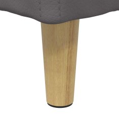 Vidaxl Ottoman s shranjevanjem Siva 60 x 60 x 45 cm Umetna koža