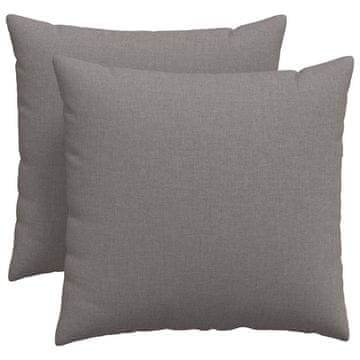 Vidaxl Blazine za kavč 2 szt. Taupe 50 x 50 cm blago
