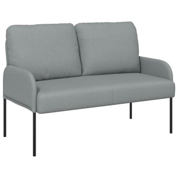 Vidaxl Sedežne garniture z blazino 110cm Svetlo siva Vezani les
