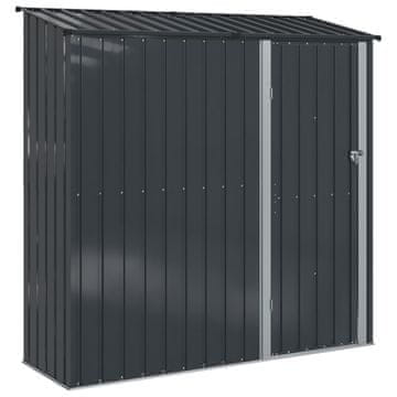 Vidaxl Vrtne hiške Antracit 203,5 x 73 x 200 cm Kovina