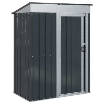 Vidaxl Vrtne hiške Antracit 137 x 81 x 180 cm Kovina
