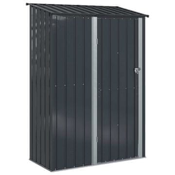 Vidaxl Vrtne hiške Antracit 140,5 x 74 x 200 cm Kovina