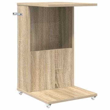 Vidaxl Stranska miza Sonoma hrast 40 x 35 x 60 cm Konstruiran les