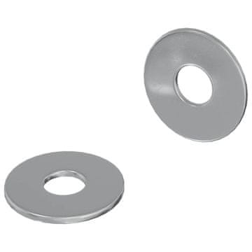 Vidaxl Podložke 2 szt. srebrna 18 x 18 x 1,2 mm elezo