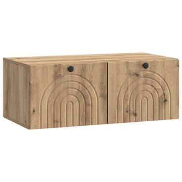 Vidaxl Omarica za TV, ki jo lahko montiraš na steno Artisan hrast