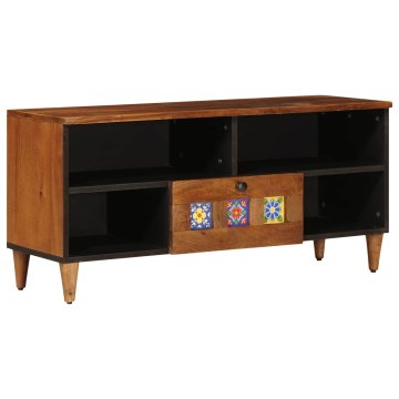 Vidaxl TV omarica s predalom Oreh 100 x 33 x 46 cm Masiven les manga