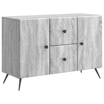 Vidaxl Strani šal Siva Sonoma 89 x 34,5 x 60 cm Inženirski les